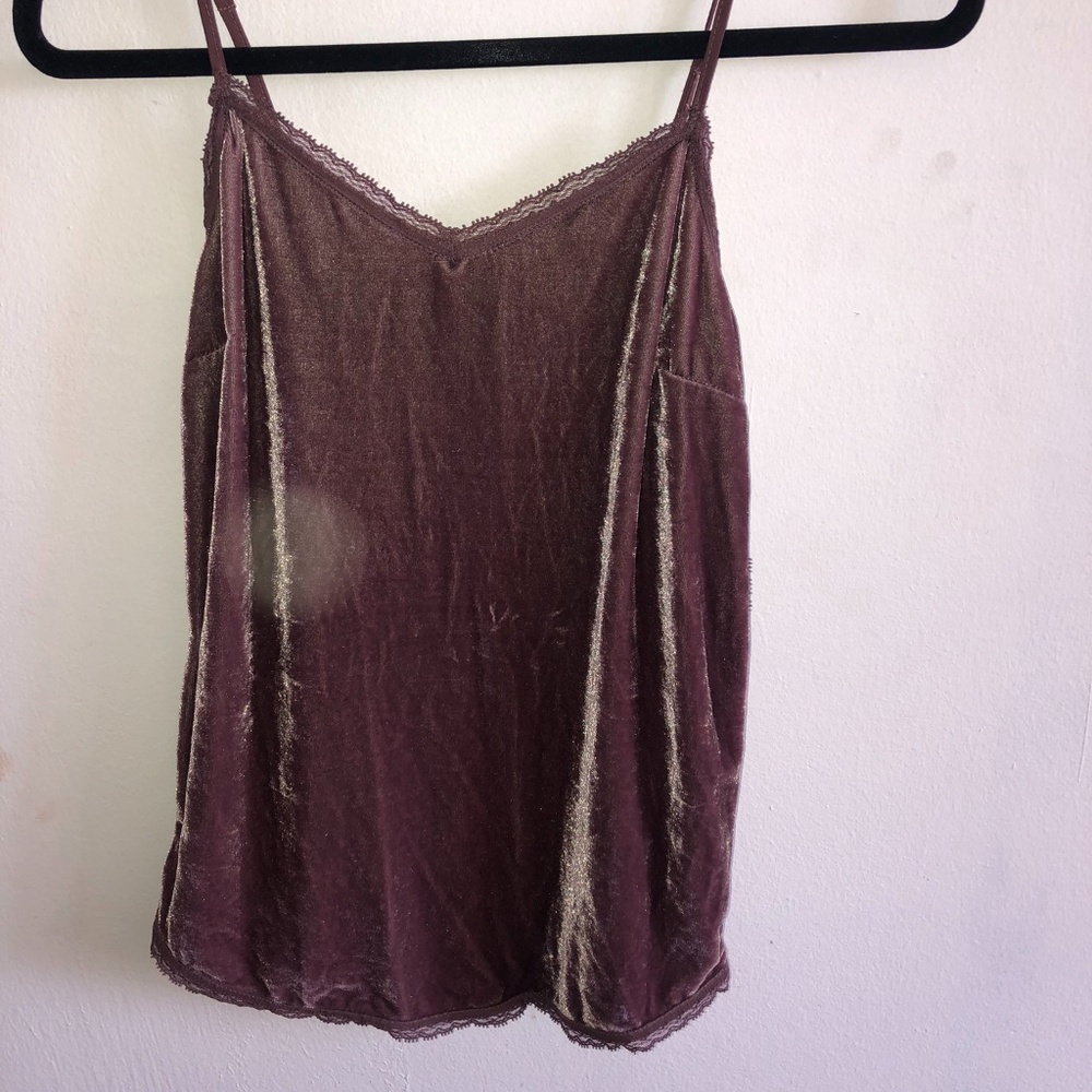 Purple Velour Tanktop
